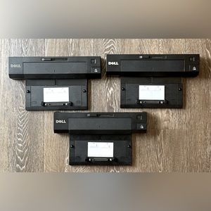 Three (3) Docking Station USB 3.0 Dell E Series E-Port Plus, Like New, Lot of 3